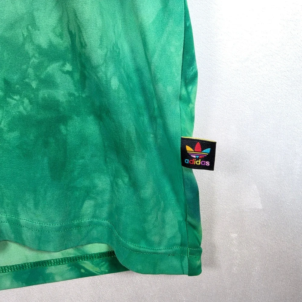 Adidas X Pharrell Williams Hu Holi T Shirt Men's XL Green Tie Dye Trefoil 2018